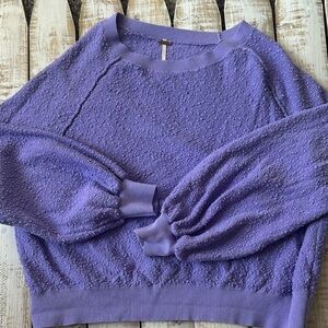 Free People Found My Friend Pullover Size S Purple